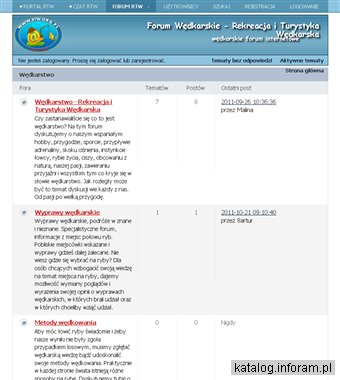Forum wędkarskie - Rekreacja i Turystyka Wędkarska