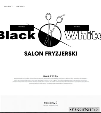 Salon fryzjerski Black and White