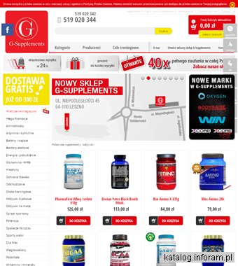 Sklep z odżywkami kulturystycznymi
