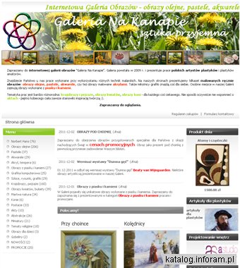 Galeria obrazów - obrazy olejne, pastele, akwarele