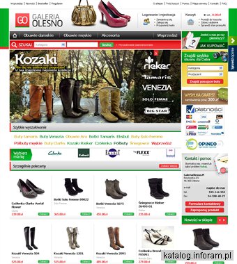 GaleriaOlesno.pl Sklep Internetowy buty