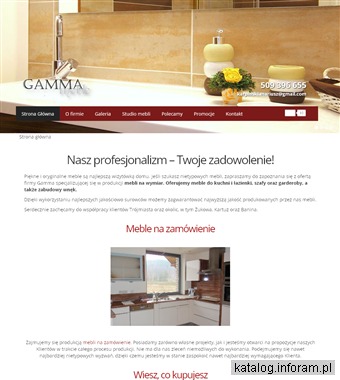 GAMMA Meble na zamówienie Banino