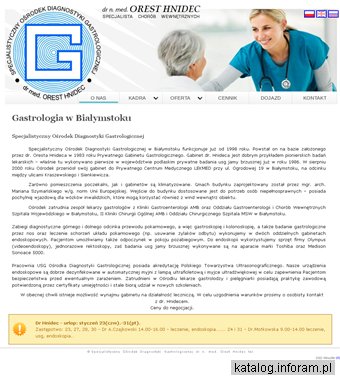Specjalistyczny Ośrodek Diagnostyki Gastrologicznej kolonoskopia Białystok