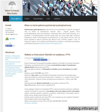 Gabinet Psychoterapii Psychodynamicznej Marta Orańska