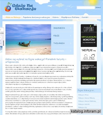 Gdzie na Wakacje