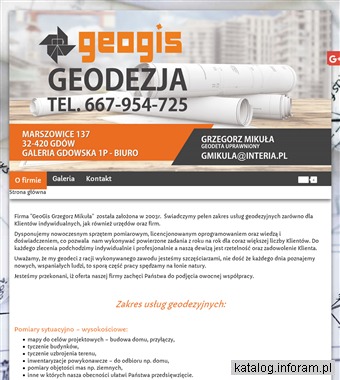 GEOGIS geodeta Niepołomice