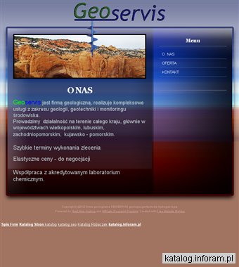 Firma geologiczna GEOSERVIS - usługi geologiczne, geotechniczne, badanie środowiska