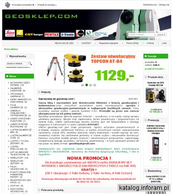 geosklep.com - sprzęt geodezyjno - pomiarowy