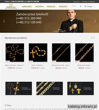 Gold Urbanowicz złote i srebrne medaliki, krzyżyki, różańce, łańcuszki