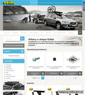 Przyczepy - Goliat przyczepki samochodowe CARAVANING