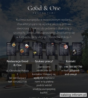Good and One - Restauracja Karpacz