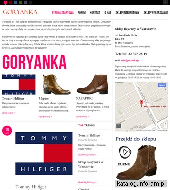 Goryanka.pl obuwie markowe