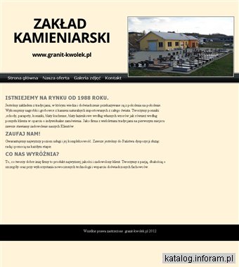 Granit, kamieniarstwo, nagrobki, grobowce Sanok