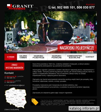Kamieniarstwo artystyczne - Granit Petkowicz