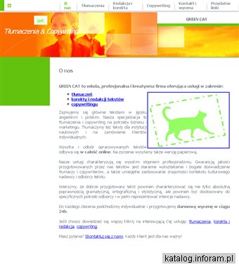 GREEN CAT - tłumczenia ENG-PL