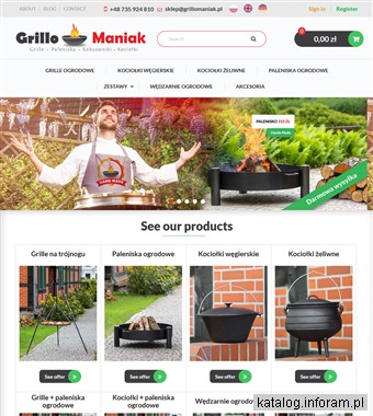 Grillo Maniak - grill ze stali nierdzewnej