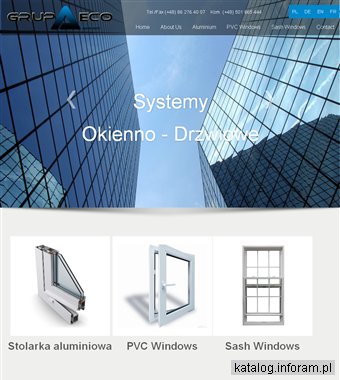 Drzwi aluminiowe - Grupa ECO