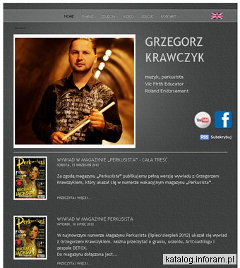 Grzegorz Krawczyk - muzyk, perkusista, Vic Firth educator