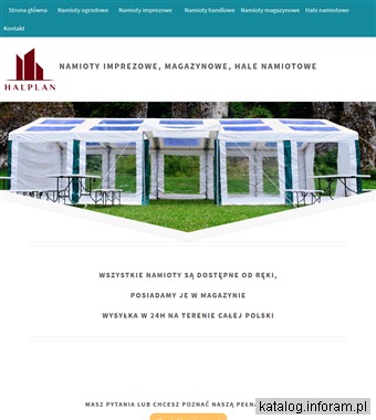 Hale magazynowe, namiotowe, przemysłowe, warsztatowe