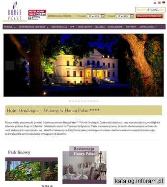Hotel i Restauracja w Grudziądzu Hanza Pałac