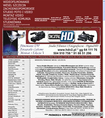 Filmowanie wesel Szczecin, DigitalHD - 1000 foto gratis