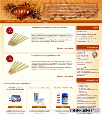 Ziołowe świece i Konchy Indian Hopi