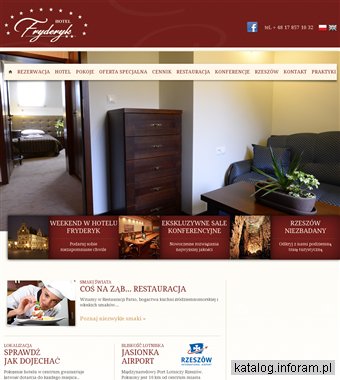 HOTEL FRYDERYK ŁUCZYK, SASIELA S.C. noclegi Rzeszów