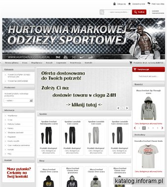 Hurtownia odzieży sportowej