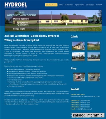 HYDROEL ZAKŁAD WIERTNICZO-GEOLOGICZNY S.C. studnie wiercone