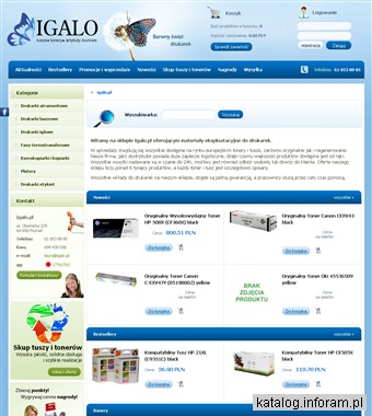 Igalo.pl sklep z tonerami i tuszami do drukarek