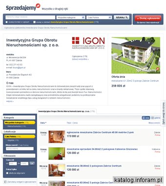 Ogłoszenia nieruchomości