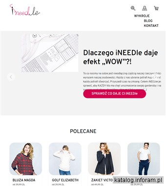Wykroje sukienek - ineedle.pl
