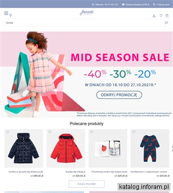 Sklep z ubrankami dla niemowląt - jacadi.pl