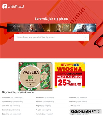 Poprawna Pisownia - jaksiepisze.pl