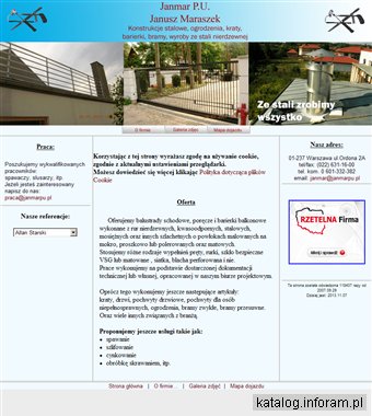 JANMAR J. MARASZEK balustrady szklane mazowsze