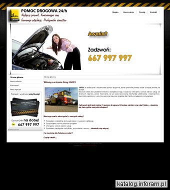 Pomoc drogowa, Auto holowanie P.U.H JAREX - Jarosław Frąckowiak