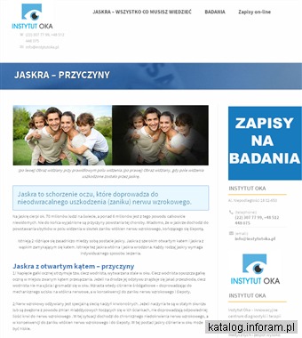 Jaskra Objawy i leczenie