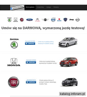 Jazda Próbna - Umów się na DARMOWĄ, wymarzoną jazdę testową!