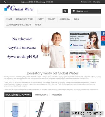 GLOBAL WATER Jonizator wody sklep internetowy