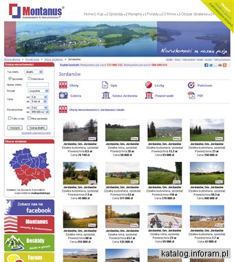 Sprzedaż nieruchomości w Jordanowie