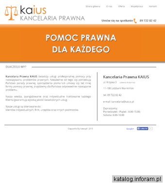 Kancelaria Prawna KAIUS w Lidzbarku Warmińskim - Prawnik