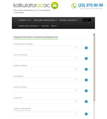 Kalkulator ubezpieczenia OC