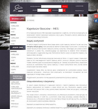 www.kapelusze.mes.biz.pl kapelusze