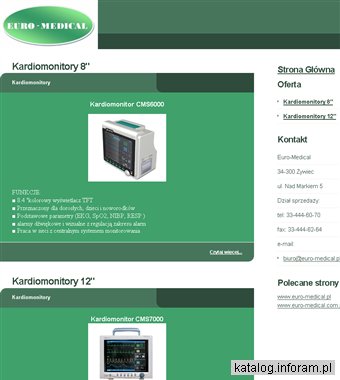 Kardiomonitor - sprzedaż sprzetu i aparatury medycznej