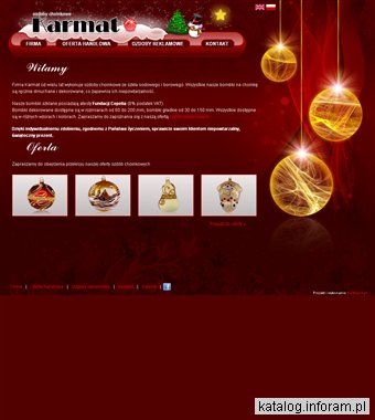 Ozdoby choinkowe - bombki szklane Karmat