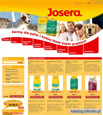 Karmy dla kotów Josera