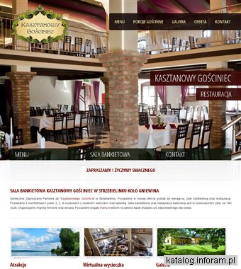 Kasztanowy Gościniec sala bankietowa, restauracja