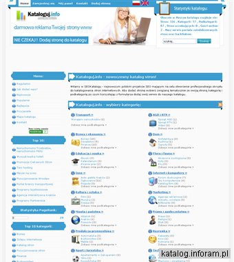 Kataloguj.info - Profesjonalny katalog stron