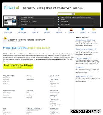 Profesjonalny, darmowy katalog stron www