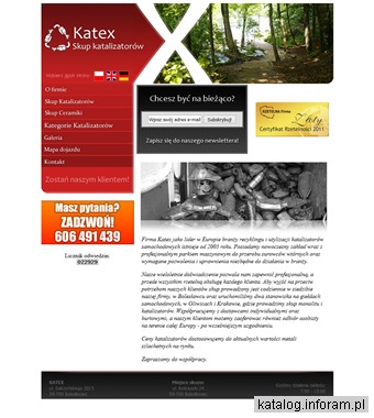 www.katex.info Skup katalizatorów